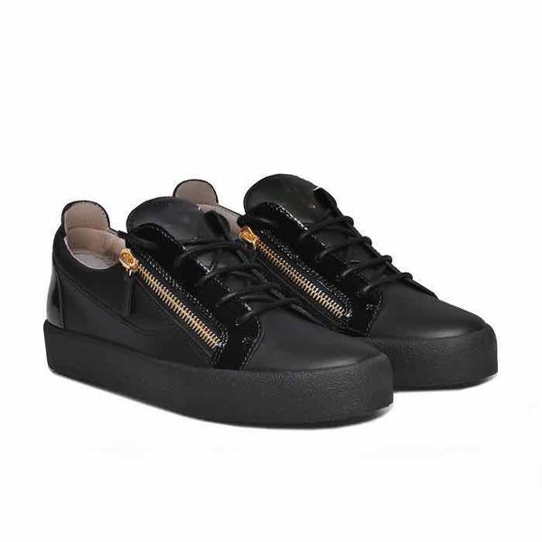 2019 men womens color matching zip designer sneakers lovers genuine leather high classic casual flats brand zipper shoes size 35-46, Black
2019 men womens color matching zip designer sneakers lovers genuine leather high classic casual flats brand zipper shoes size 35-46, Black