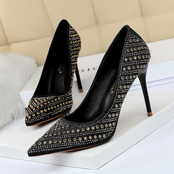 2020 women stripper 10cm high heels rivet crystal luxury pumps lady scarpins fetish prom party pink bridal valentine shoes, Black
2020 women stripper 10cm high heels rivet crystal luxury pumps lady scarpins fetish prom party pink bridal valentine shoes, Black