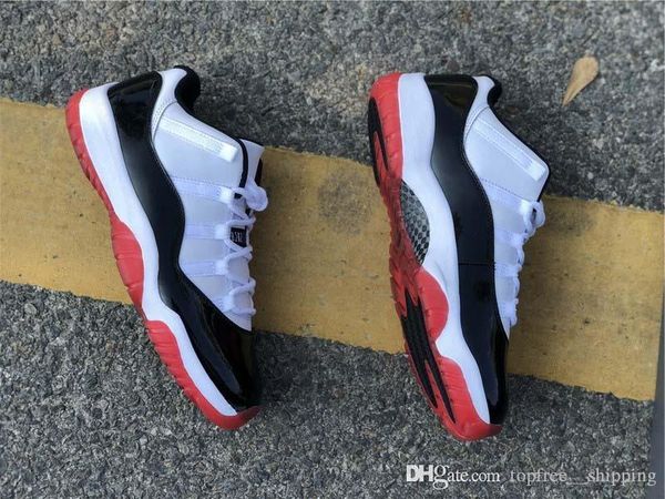 high air authentic 11 low white bred man basketball shoes 11s men black true red retro athletic sneakers with original box av2187-160
high air authentic 11 low white bred man basketball shoes 11s men black true red retro athletic sneakers with original box av2187-160