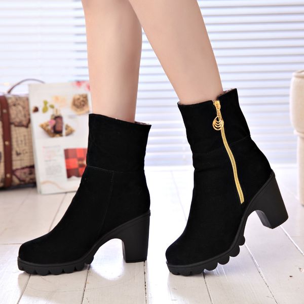 winter fashion snow boots women two side zipper boots non-slip thick heel 8.5cm designer martin botas black red
winter fashion snow boots women two side zipper boots non-slip thick heel 8.5cm designer martin botas black red