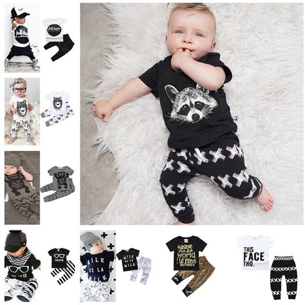 kids clothing set cotton squirrel print outfits short sleeve t shirt + pants 2pcs suit boys girls t-shirt trousers tracksuit clothes, White
kids clothing set cotton squirrel print outfits short sleeve t shirt + pants 2pcs suit boys girls t-shirt trousers tracksuit clothes, White