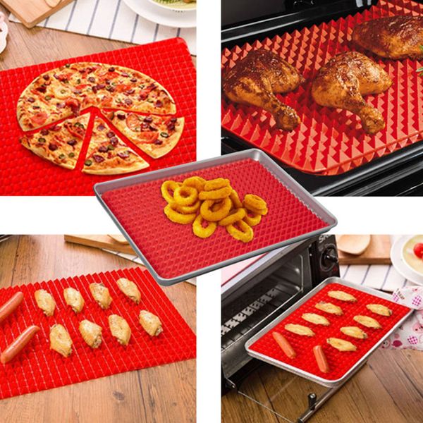 new arrival non stick reducing bbq mat kitchen baking tray cooking pad microwave oven roasting mat red pyramid pan silicone mat
new arrival non stick reducing bbq mat kitchen baking tray cooking pad microwave oven roasting mat red pyramid pan silicone mat
