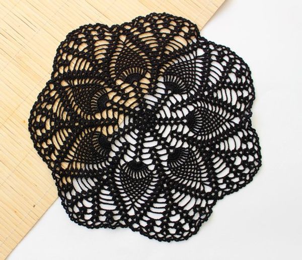 2pcs hand round black crochet doily, table clothes, centerpiece, diameter is about 11,8 " (30cm), halloween table er
2pcs hand round black crochet doily, table clothes, centerpiece, diameter is about 11,8 " (30cm), halloween table er