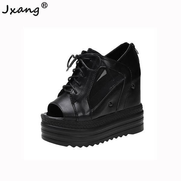 jxang women's summer shoes 2020 new open-toe high-heeled platform wedge shoes ladies air net ladies summer high-heeled sandals, Black
jxang women's summer shoes 2020 new open-toe high-heeled platform wedge shoes ladies air net ladies summer high-heeled sandals, Black
