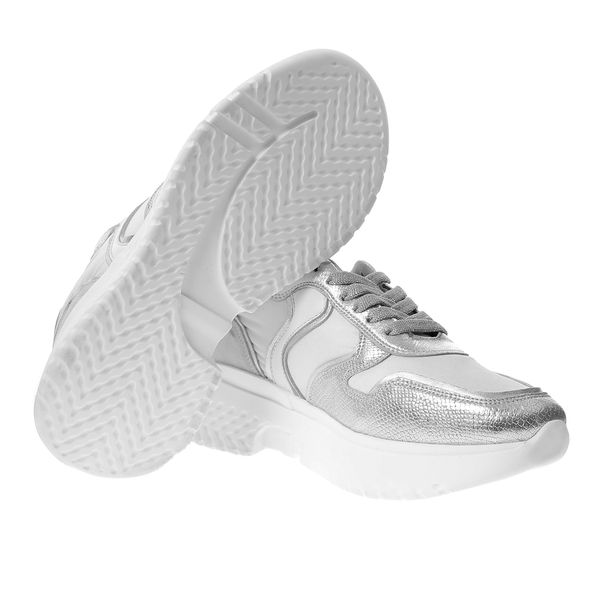 john may women's sneaker rd-2161 silver, Black