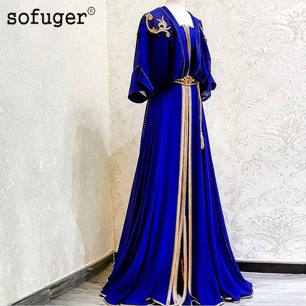 muslim royal blue chiffon evening dresses golden lace appliques half sleeve saudi arabic muslim special occasion plus size, White;black
muslim royal blue chiffon evening dresses golden lace appliques half sleeve saudi arabic muslim special occasion plus size, White;black