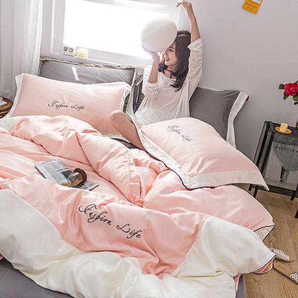 cotton cotton denim ice silk european-style silky bed sheet quilt cover northern european-style summer cool beddings
cotton cotton denim ice silk european-style silky bed sheet quilt cover northern european-style summer cool beddings
