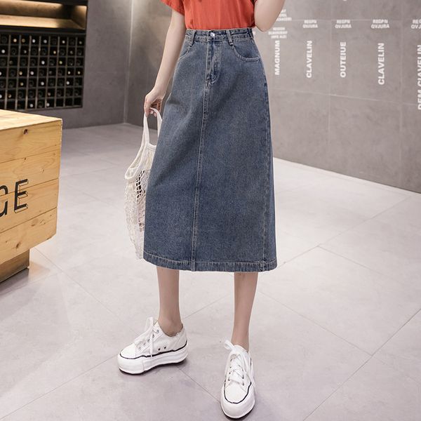 5xl plus size women's denim skirt 2020 summer new korean version high waist a-line skirt denim, Blue
5xl plus size women's denim skirt 2020 summer new korean version high waist a-line skirt denim, Blue