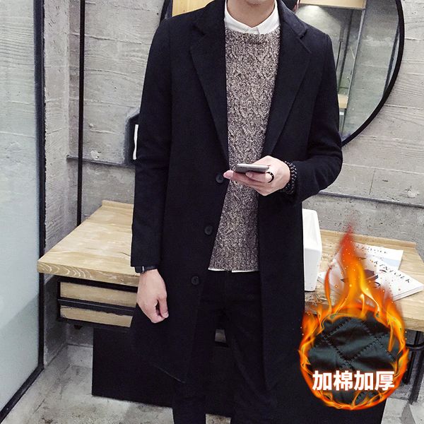 young men 's autumn coat com.lowagie.text.paragraph dust coat grows in cultivate one' s morality leisure, Black
young men 's autumn coat com.lowagie.text.paragraph dust coat grows in cultivate one' s morality leisure, Black