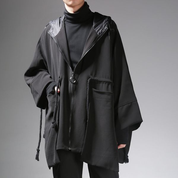 europe and the united states dark black department of loose personality windbreaker casual hooded oversize coat male -6xl, Tan;black
europe and the united states dark black department of loose personality windbreaker casual hooded oversize coat male -6xl, Tan;black