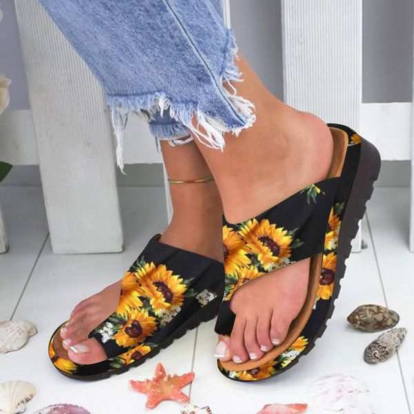 wedges slipper women flats open toe ankle beach shoes sun flower roman sandals plus size summer women outdoor slippers leather, Black
wedges slipper women flats open toe ankle beach shoes sun flower roman sandals plus size summer women outdoor slippers leather, Black