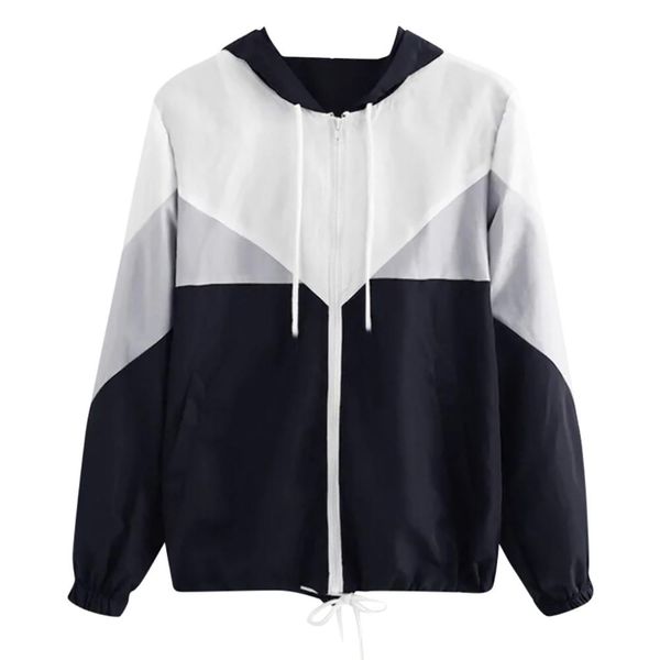 women autumn long sleeve thin patchwork coat hooded sweatshirt zip stitching coat pockets sports jackets female blouse bb4, Tan;black
women autumn long sleeve thin patchwork coat hooded sweatshirt zip stitching coat pockets sports jackets female blouse bb4, Tan;black