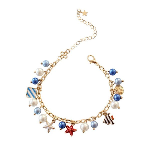 new style marine starfish star shell color pearl fish blue zinc alloy casual bracelet hwasy1804 wholesale in 2020, Golden;silver
new style marine starfish star shell color pearl fish blue zinc alloy casual bracelet hwasy1804 wholesale in 2020, Golden;silver