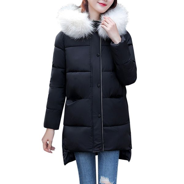 women coat and jackets winter warm thick long cotton-padded coats hooded faux fur casual winter clothes women bubble jacket, Black
women coat and jackets winter warm thick long cotton-padded coats hooded faux fur casual winter clothes women bubble jacket, Black