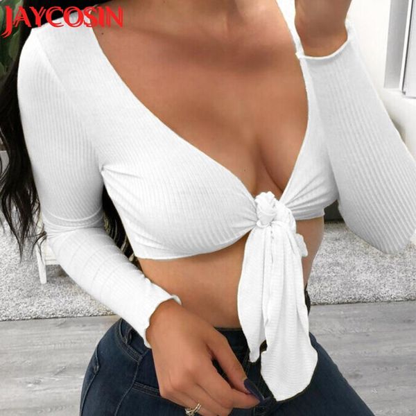 women long sleeve solid v-neck knit cardigan shirt bandage crop dropshipping women t-shirt 400#, White
women long sleeve solid v-neck knit cardigan shirt bandage crop dropshipping women t-shirt 400#, White