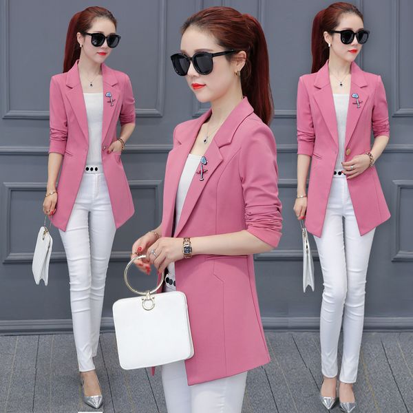 women's suits & blazers high-quality explosion modelsspring korean spring and autumn in the long smallsuit jacket women wild, White;black
women's suits & blazers high-quality explosion modelsspring korean spring and autumn in the long smallsuit jacket women wild, White;black