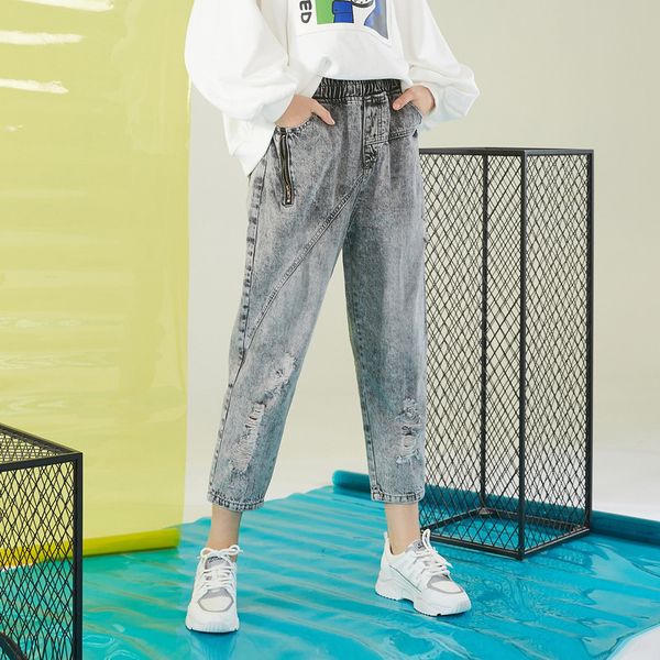 ief 2019 autumn winter causal hole straight jeans women fashion elastic waist loose pant 0813a-d8317-9, Blue
ief 2019 autumn winter causal hole straight jeans women fashion elastic waist loose pant 0813a-d8317-9, Blue