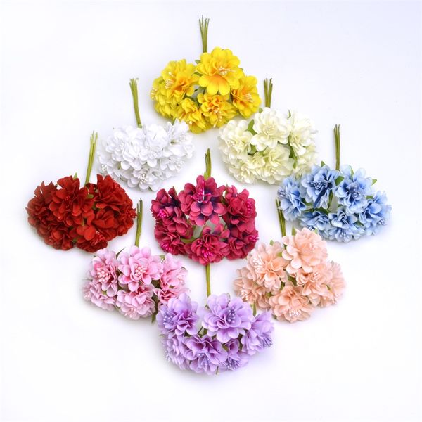 6pcs/lot silk artificial flowers mini rose bouquet wedding home decoration craft card gift diy wreath scrapbooking high quality
6pcs/lot silk artificial flowers mini rose bouquet wedding home decoration craft card gift diy wreath scrapbooking high quality
