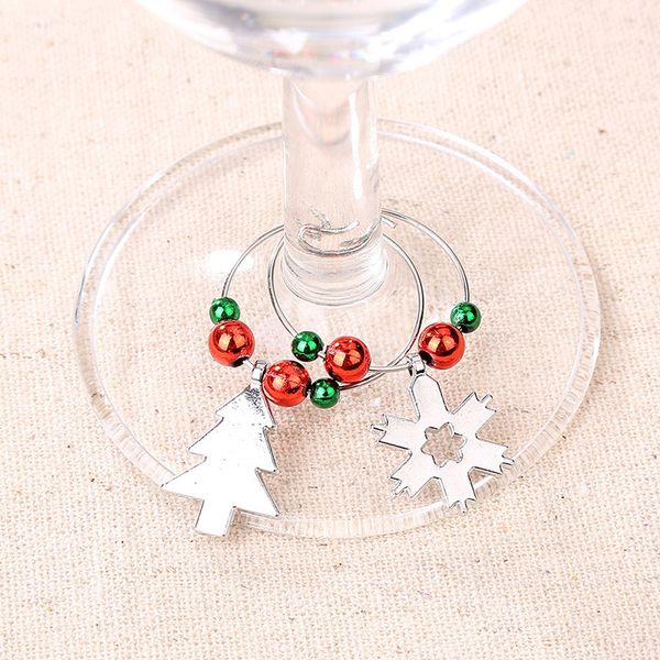 6pcs/set party supplies christmas wine glass mark wine glass charms glassware ornaments cup ring xmas pendants table decorations
6pcs/set party supplies christmas wine glass mark wine glass charms glassware ornaments cup ring xmas pendants table decorations