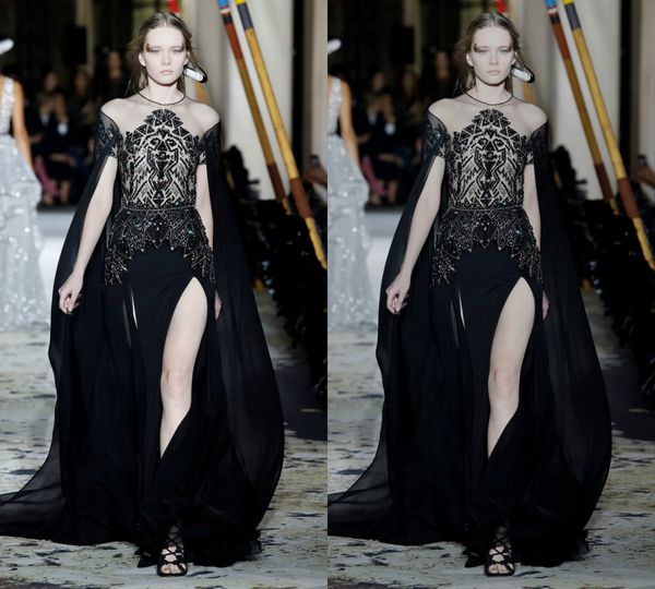 zuhairmurad black mermaid evening dress jewel neck short sleeve formal dress tulle lace crystal split sweep train party bridesmaid gown, Black;red
zuhairmurad black mermaid evening dress jewel neck short sleeve formal dress tulle lace crystal split sweep train party bridesmaid gown, Black;red
