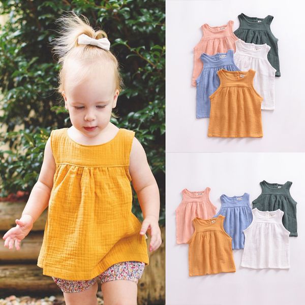 5 colors baby girls summer kids clothes linen cotton tank newborn baitie vest children clothing dhl jy295, Blue
5 colors baby girls summer kids clothes linen cotton tank newborn baitie vest children clothing dhl jy295, Blue