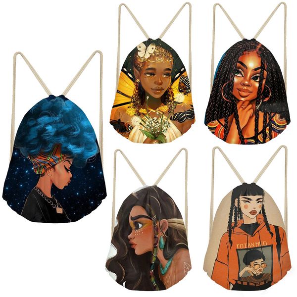 women's drawstring bags for kids mini shoulder bagpack ladies black art african girls printing beach string bags mochila mujer
women's drawstring bags for kids mini shoulder bagpack ladies black art african girls printing beach string bags mochila mujer