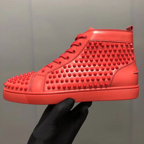 2020 designer shoes low cut flat spikes leather suede red bottoms for men designer sneakers red bottom fashion luxury designer women, Black
2020 designer shoes low cut flat spikes leather suede red bottoms for men designer sneakers red bottom fashion luxury designer women, Black