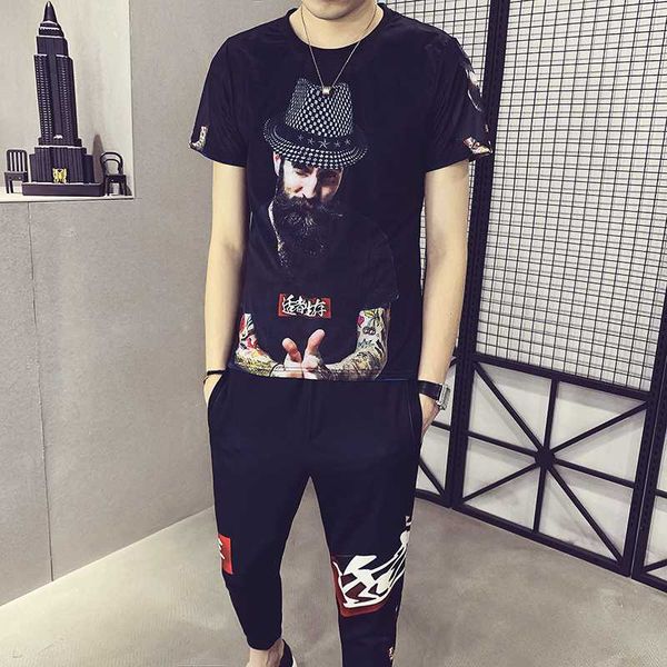 2020 summer new men's sets t shirts+pants two pieces sets casual tracksuit men fashion printing suits street casual, Gray
2020 summer new men's sets t shirts+pants two pieces sets casual tracksuit men fashion printing suits street casual, Gray