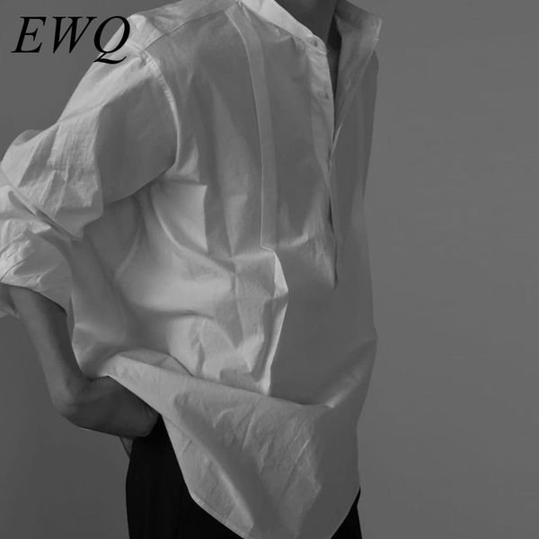 men's casual shirts ewq / wear 2021 spring trendy black white oversize shirt korean tide vent hem ireegular cotton comfortable 9y1484, White;black
men's casual shirts ewq / wear 2021 spring trendy black white oversize shirt korean tide vent hem ireegular cotton comfortable 9y1484, White;black