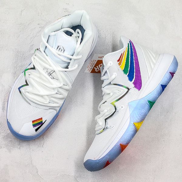 Kyrie Five Embroidery Basketball Shoes 2019 Mens Colorful Patch Official New Designer Athletic Sport Sneaker Trainer
Kyrie Five Embroidery Basketball Shoes 2019 Mens Colorful Patch Official New Designer Athletic Sport Sneaker Trainer