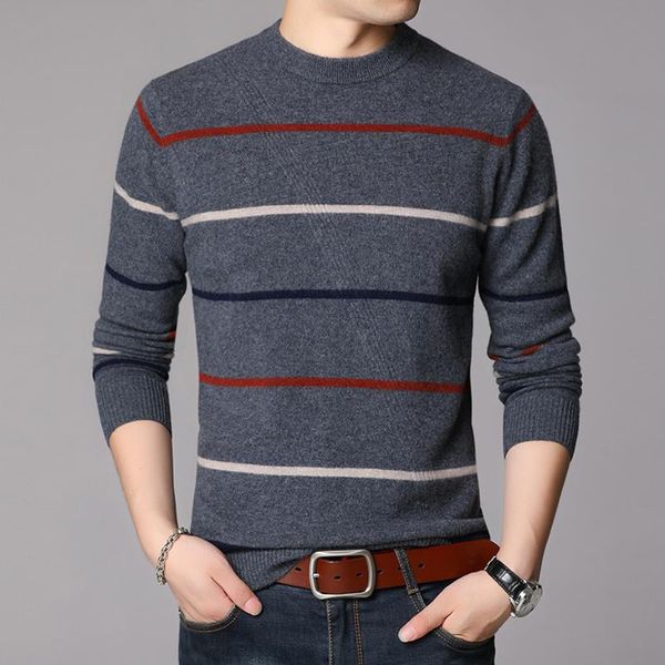 100% wool mens knit sweater pullover basic o neck for autumn winter striped fashion casual bo24281230, White;black
100% wool mens knit sweater pullover basic o neck for autumn winter striped fashion casual bo24281230, White;black