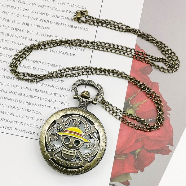 selling men's japan cartoon anime one piece pocket watch fashion men women necklace chain vintage fob steampunk pendant, Slivery;golden
selling men's japan cartoon anime one piece pocket watch fashion men women necklace chain vintage fob steampunk pendant, Slivery;golden