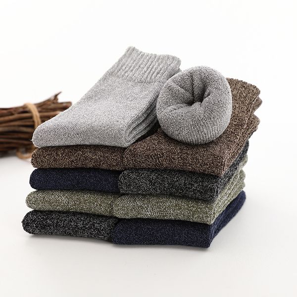 men's socks 5pairs/lot thicken warm thick long cotton man autumn winter crew sock calcetines hombre, Black
men's socks 5pairs/lot thicken warm thick long cotton man autumn winter crew sock calcetines hombre, Black