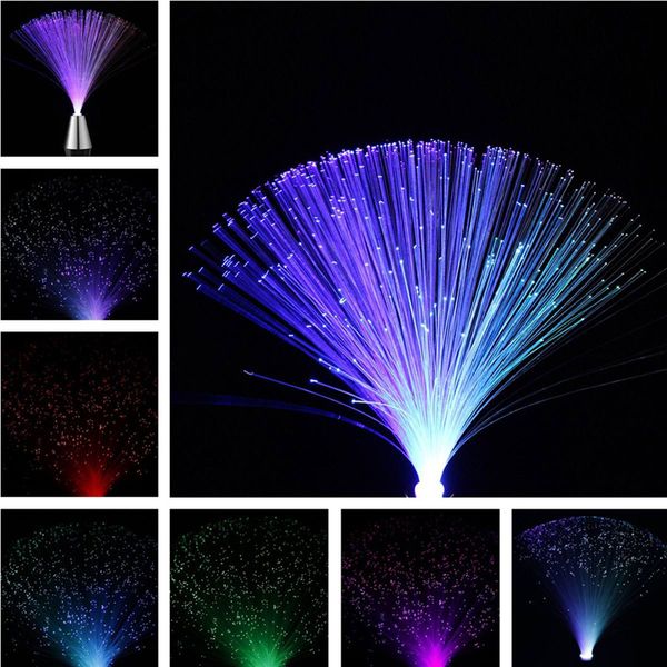 Rgb Multicolor Led Optic Fiber Light Night Light Lamp For Interior Decoration Centerpiece Children Holiday Wedding Kids Gift Toy