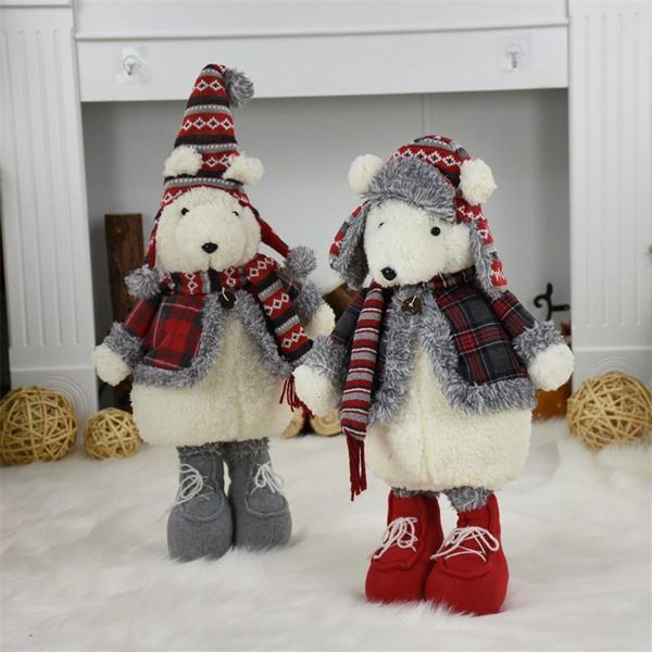 2pcs lot merry christmas new year birthday gift cute plush bear dolls christmas decoration for home office lovely standing toys y191104
2pcs lot merry christmas new year birthday gift cute plush bear dolls christmas decoration for home office lovely standing toys y191104