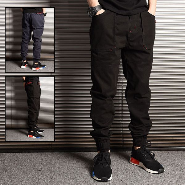 men's jeans fashion streetwear men loose fit black green gray color spliced designer cargo pants hip hop joggers, Blue
men's jeans fashion streetwear men loose fit black green gray color spliced designer cargo pants hip hop joggers, Blue