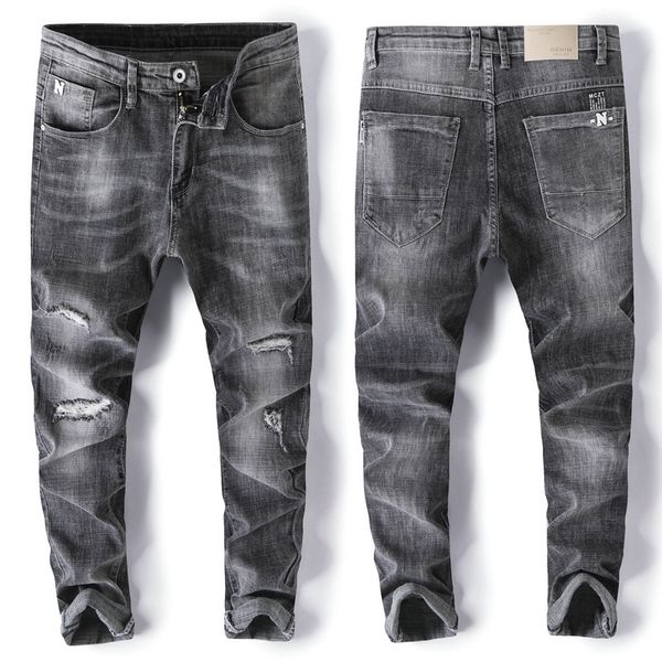 2019 new stretch skinny jeans men fashion casual gray slim jeans for male brand pants, Blue
2019 new stretch skinny jeans men fashion casual gray slim jeans for male brand pants, Blue