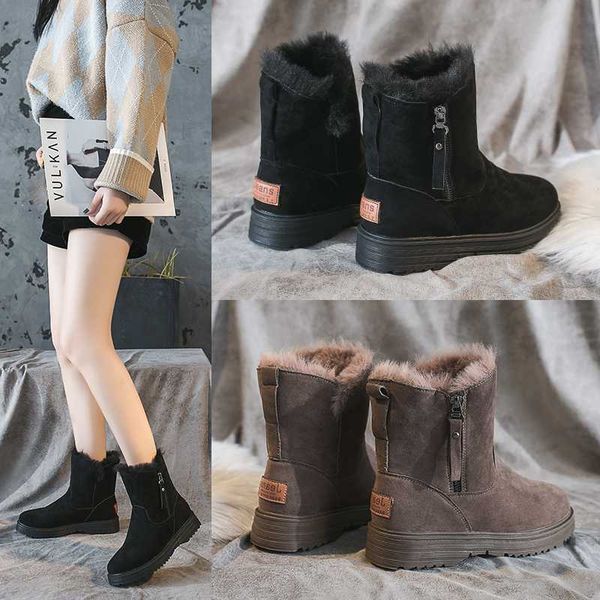 snow shoes ankle boots for women 2020 new fashion wram boot solid color short plush platform winter boots women, Black
snow shoes ankle boots for women 2020 new fashion wram boot solid color short plush platform winter boots women, Black