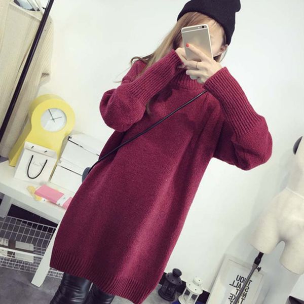 new women turtleneck sweaters autumn winter 2019 casual long sleeve knitted female long loose pullovers jumpers solid color, White;black
new women turtleneck sweaters autumn winter 2019 casual long sleeve knitted female long loose pullovers jumpers solid color, White;black