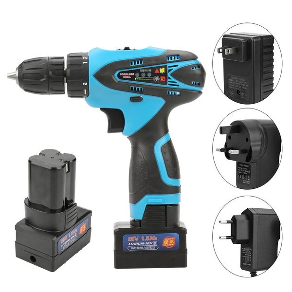 25v rechargeable lithium battery hand cordless electric drill electric screwdriver set professional eu/us/uk plug high quality
25v rechargeable lithium battery hand cordless electric drill electric screwdriver set professional eu/us/uk plug high quality