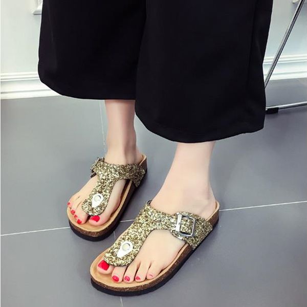 cosmagic 2020 new summer women cork slipper flip flops fashion beach outside glitter non-slip slide shoe, Black
cosmagic 2020 new summer women cork slipper flip flops fashion beach outside glitter non-slip slide shoe, Black