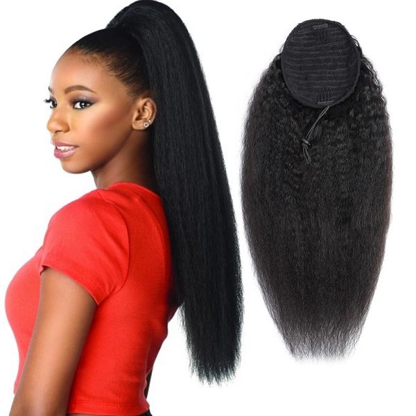 natural african girl kinky straight human hair drawstring ponytail clip in hair extensions natural color puff ponytail products color 1b, Black
natural african girl kinky straight human hair drawstring ponytail clip in hair extensions natural color puff ponytail products color 1b, Black