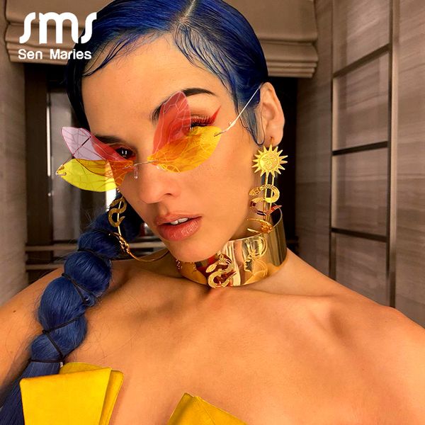 fashion rimless sunglasses women vintage dragonfly steampunk sunglasses men frameless gradient clear lens glasses shades oculos, Blue
fashion rimless sunglasses women vintage dragonfly steampunk sunglasses men frameless gradient clear lens glasses shades oculos, Blue