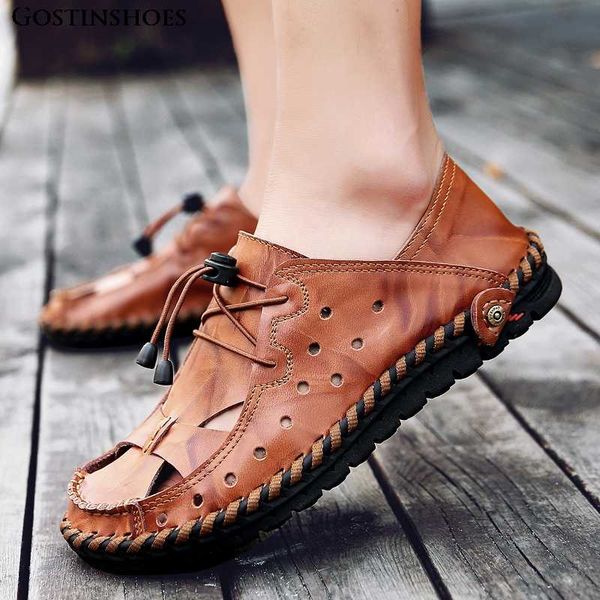 sandal pria leather sandals men fashion hollow shoes driving shoes genuine leather flat casual man sandals, Black
sandal pria leather sandals men fashion hollow shoes driving shoes genuine leather flat casual man sandals, Black