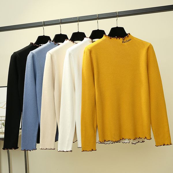 female loose sweater women pullover casual half turtleneck long sleeve knit sweater female jumpers solid basic, White;black
female loose sweater women pullover casual half turtleneck long sleeve knit sweater female jumpers solid basic, White;black