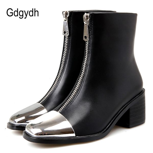 gdgydh 2019 metal square toe women ankle boots thich high heeled british style female short boots gothic zipper black lady shoes
gdgydh 2019 metal square toe women ankle boots thich high heeled british style female short boots gothic zipper black lady shoes