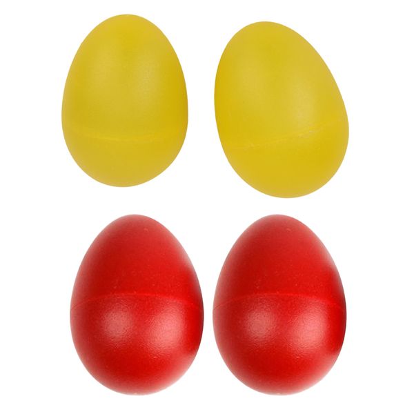 4 pieces percussion musical instrument egg maracas shakers toy gift - red/yellow
4 pieces percussion musical instrument egg maracas shakers toy gift - red/yellow