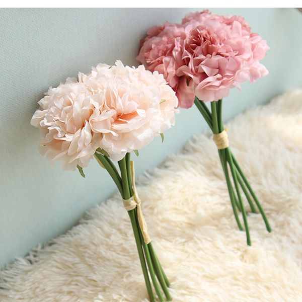 5 heads/bunch artificial flowers simulation peony flower bridal bouquets wedding decoration fake silk flower wreath home decor
5 heads/bunch artificial flowers simulation peony flower bridal bouquets wedding decoration fake silk flower wreath home decor