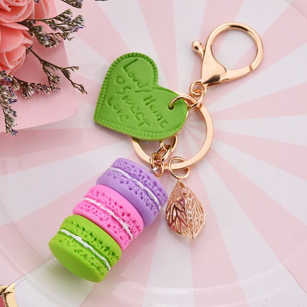 key chain new macaron cake keychain pu love alloy leaf key chain charm bag pendant key ring party jewelry, Silver
key chain new macaron cake keychain pu love alloy leaf key chain charm bag pendant key ring party jewelry, Silver