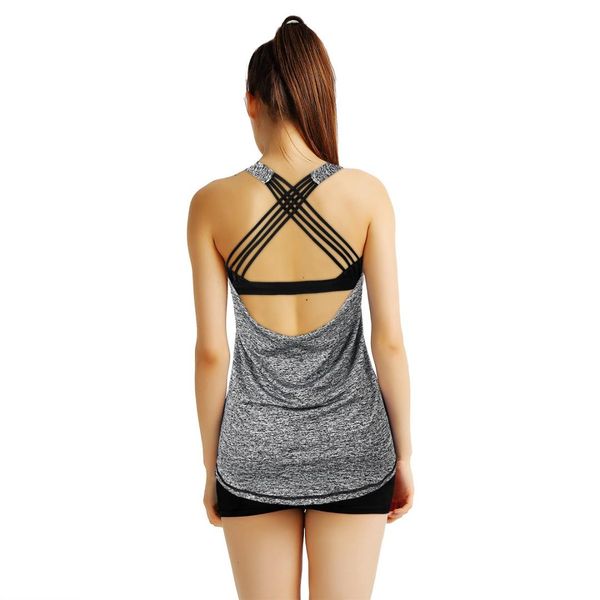 2017 women's cross back tank vest crop spaghetti strap running vests women's basic camisoles with padded bra, Black;blue
2017 women's cross back tank vest crop spaghetti strap running vests women's basic camisoles with padded bra, Black;blue